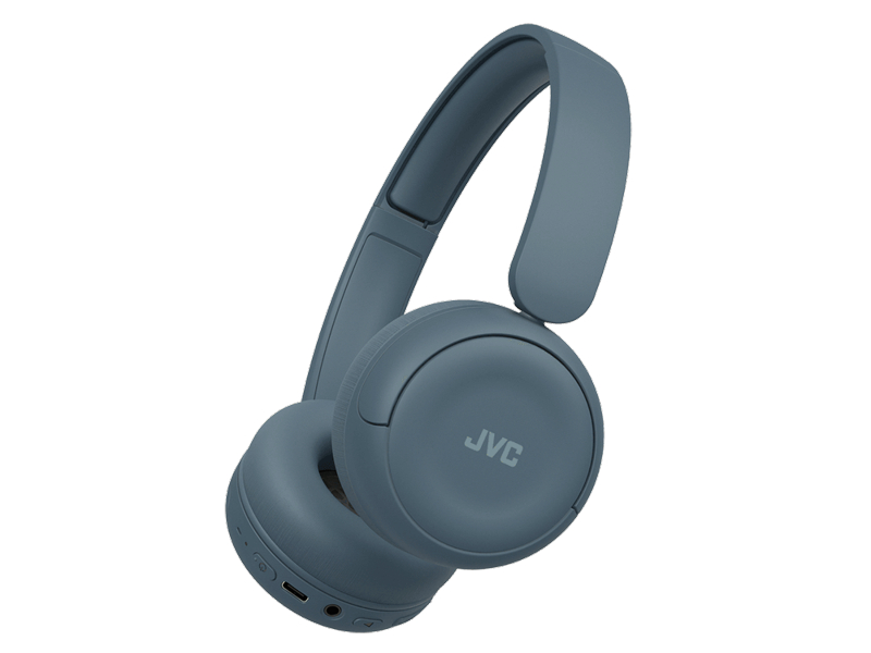 JVC Stylish Wireless Headphones with Pleasant Sound and Comfortable Fit in Retro Blue - HA-S59W-A