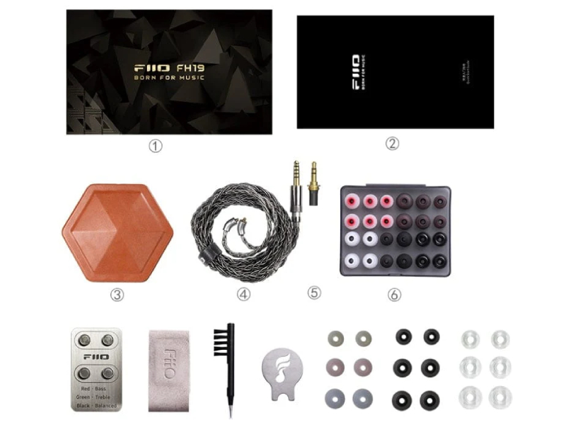 FiiO FH19 8 Driver IEM Earphone - FH19