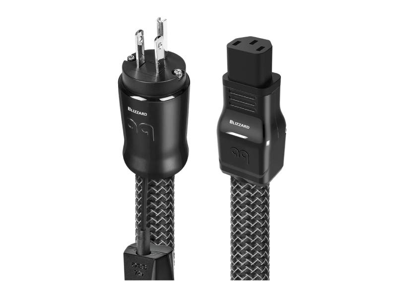 Audioquest 1 Meter Blizzard XTRM 3 Prong Wall Plug Power Cable - BLIZZARDUS01E