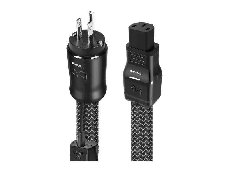 Audioquest 1 Meter Blizzard XTRM 3 Prong Wall Plug Power Cable - BLIZZARDUS0120E