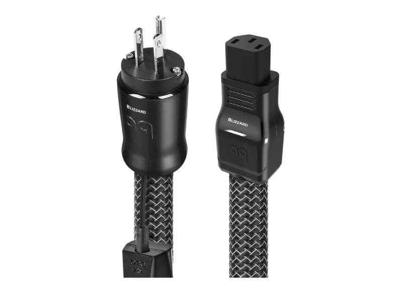 Audioquest 6 Meter Blizzard XTRM 3 Prong Wall Plug Power Cable - BLIZZARDUS0620E