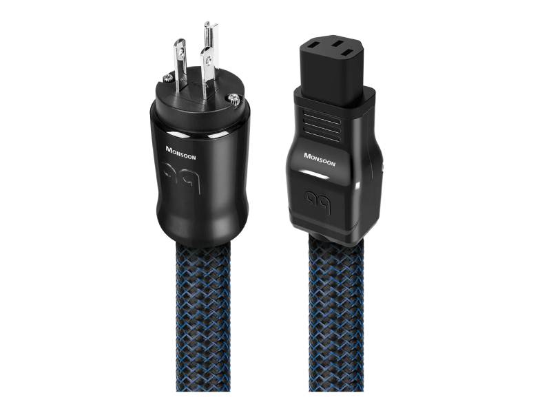 Audioquest 1 Meter Monsoon XTRM 3 Prong Wall Plug Power Cable - MONSOONUS0120E