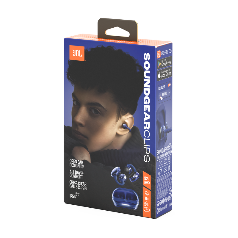JBL Soundgear Clips True Wireless Open-Ear Headphones - JBLSNDGEARCLBLUAM