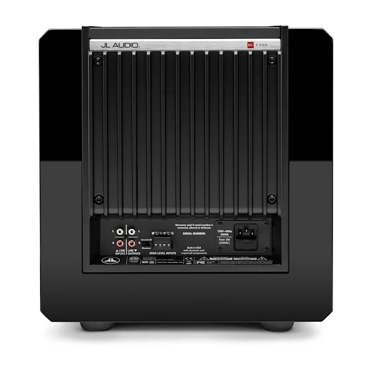 JL Audio 10" E-Sub Powered Subwoofer in Black Gloss - E110-GLOSS