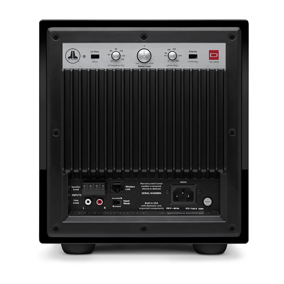 JL Audio 8" Dominion Powered Subwoofer in Black Gloss - D108-GLOSS