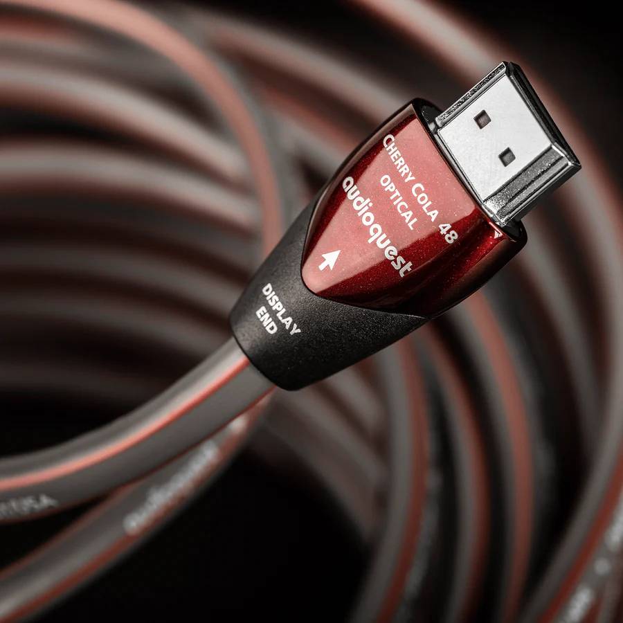 Audioquest 5 Meter Cherry Cola 48 Active Optical HDMI 2.1 Cable - HDM48CCOLA500