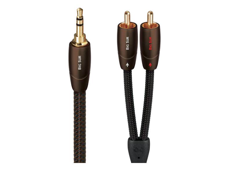 Audioquest 0.6 Meter Big Sur 3.5mm Mini RCA Audio Interconnect Cable - BIGSUR0.6MR
