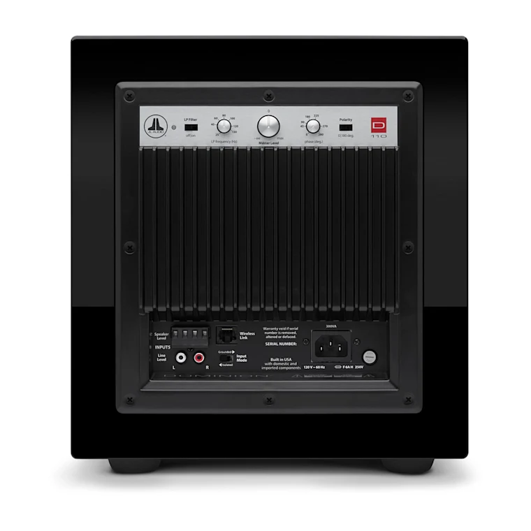 JL Audio 10" Dominion Powered Subwoofer in Black Gloss - D110- GLOSS