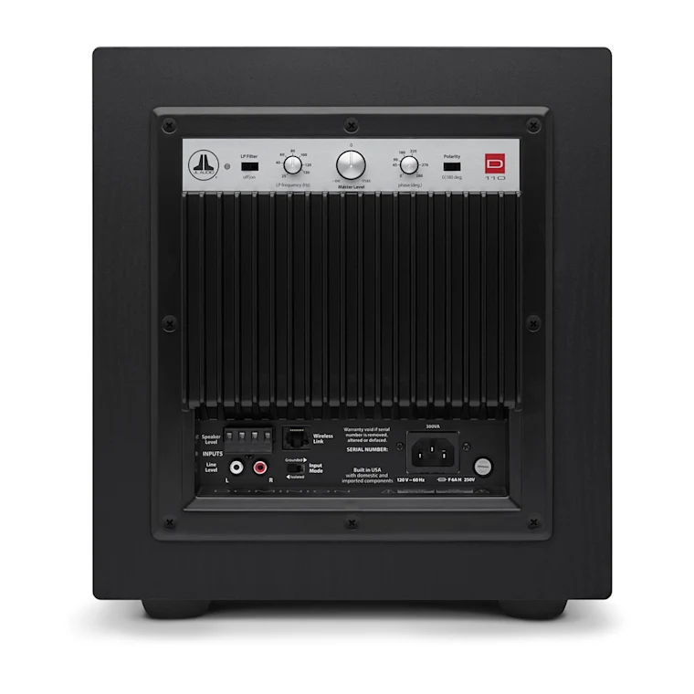 JL Audio 10" Dominion Powered Subwoofer in Black Ash - D110-ASH