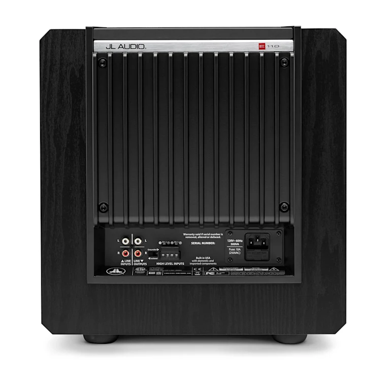 JL Audio 10" E-Sub Powered Subwoofer in Black Ash - E110-ASH