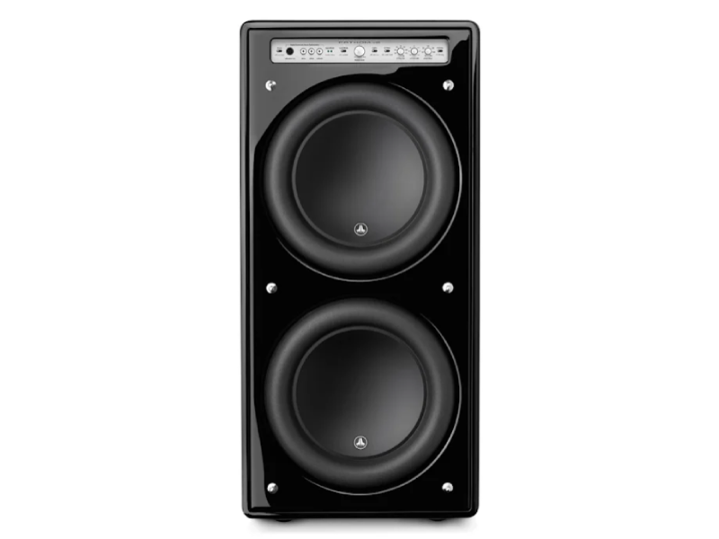 JL Audio Dual 12" Fathom v2 Powered Subwoofers in Gloss Black - f212v2-GLOSS
