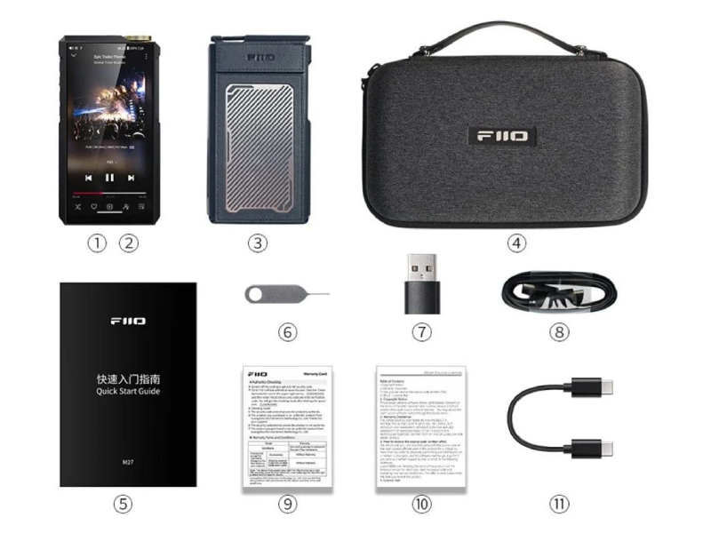 Fiio Portable Hi-Res Smart Music Player - M27 (T)