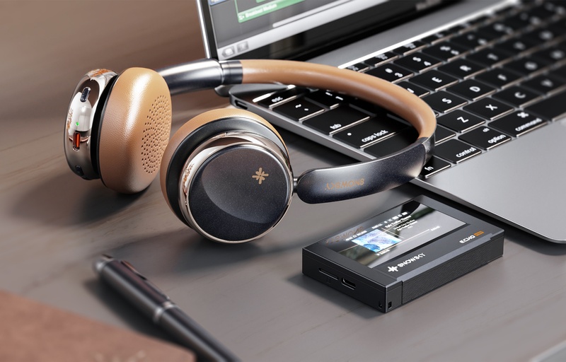 FiiO Anytime On-Ear Bluetooth ANC Headphones in Black - Anytime (B)