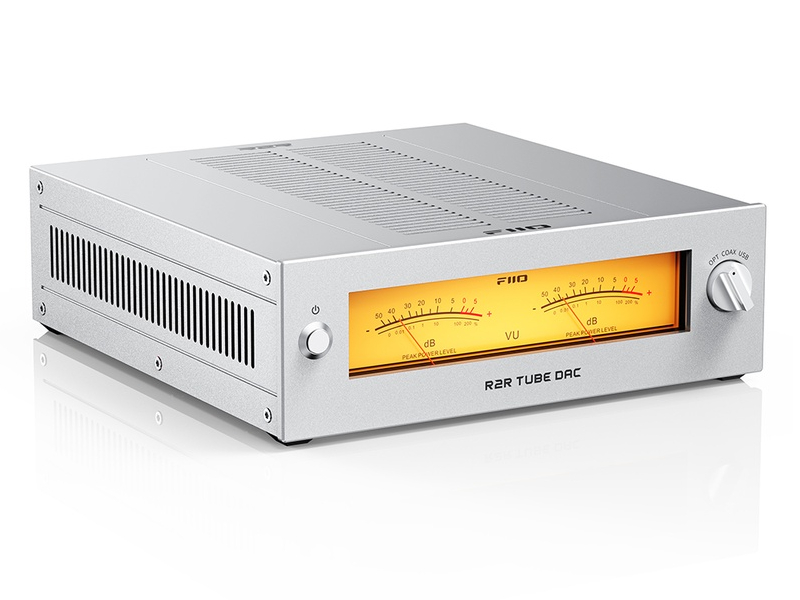 FiiO Desktop R2R Tube Buffer and DAC in Silver - Warmer R2R (S)