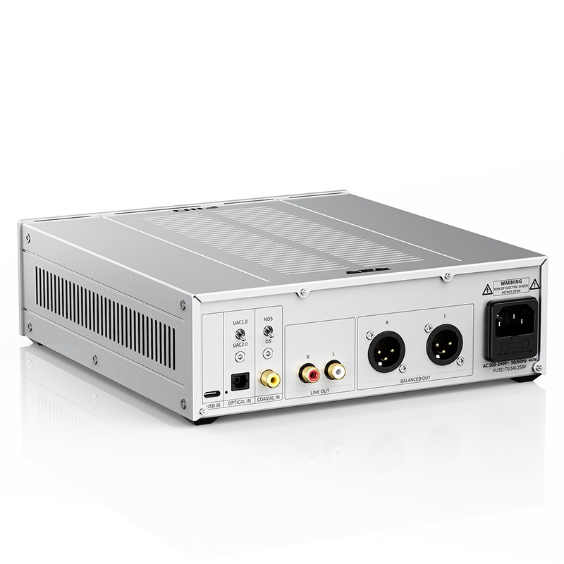 FiiO Desktop R2R Tube Buffer and DAC in Silver - Warmer R2R (S)