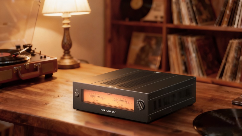 FiiO Desktop R2R Tube Buffer and DAC in Silver - Warmer R2R (S)