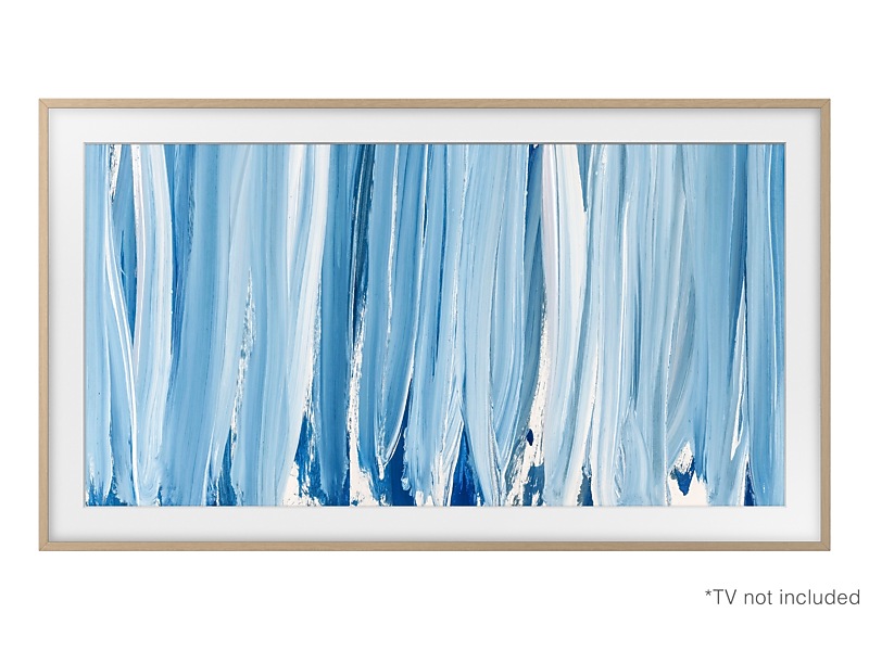 55" Samsung Customizable Frame Bezel in Beige Wood - VGSCFH55TKBZA