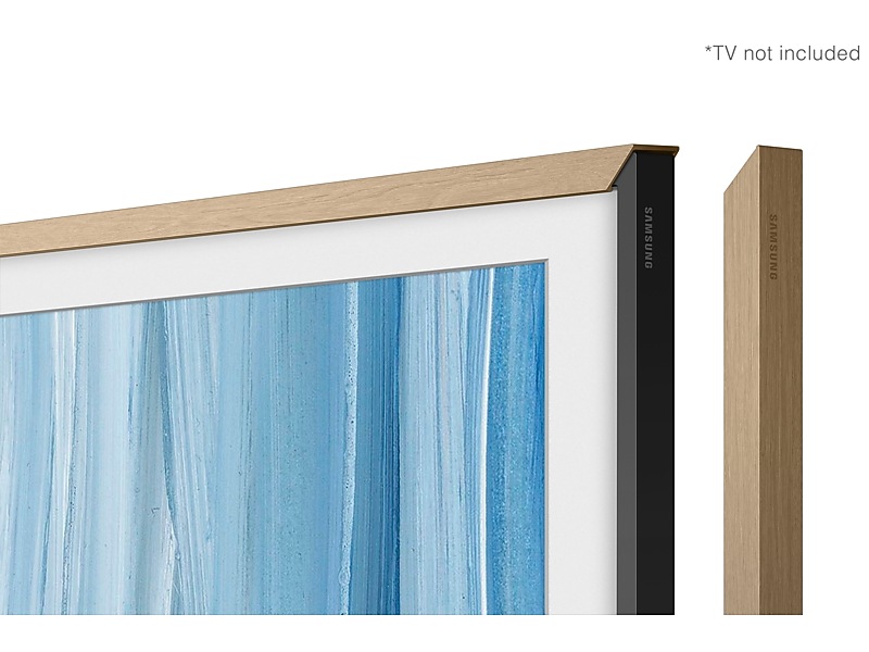 55" Samsung Customizable Frame Bezel in Beige Wood - VGSCFH55TKBZA