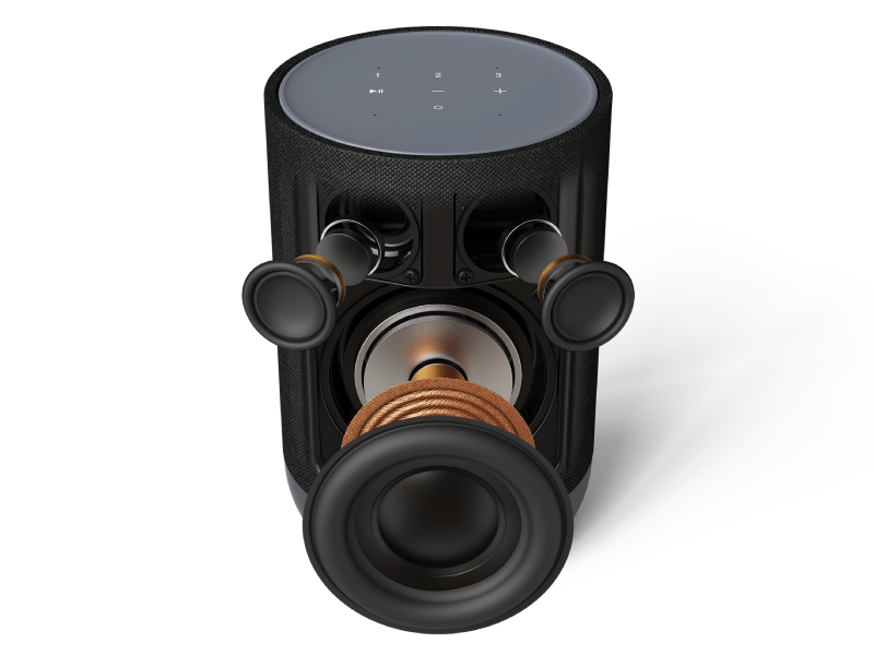 Denon Home 200 Wireless Smart Speaker Powered by HEOS With Dolby Atmos Music - DENONHOME200BK
